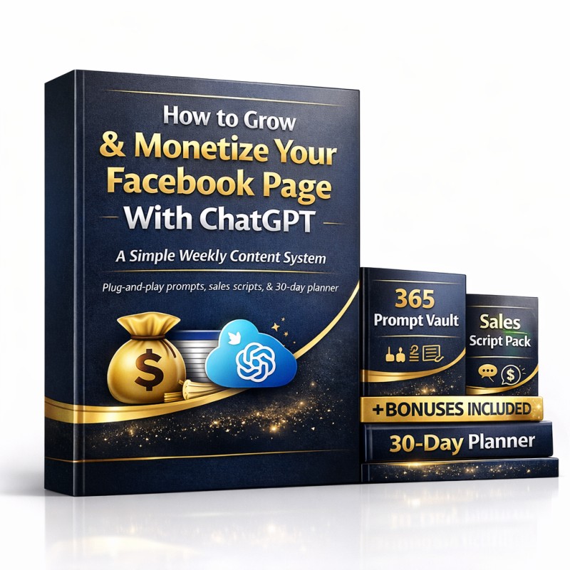 How to Grow & Monetize Your Facebook Page With ChatGPT A Simple Weekly Content System