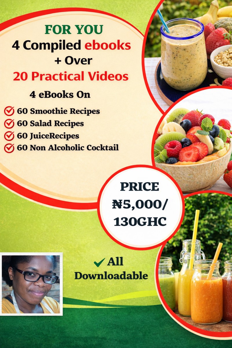 Mastering the Craft of Smoothies, Salads, Juices, and Chapman Drinks!"