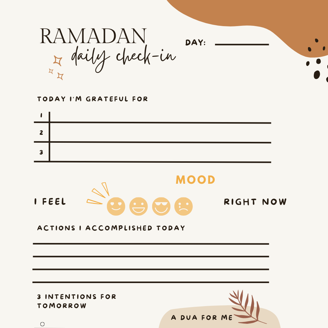 Ramadan Daily Check-In