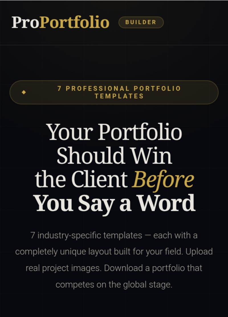 ProPortfolio Builder