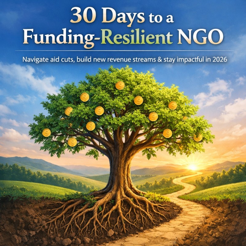 30 Days to a Funding Resilient NGO: Navigate Aid Cuts, Build New Revenue Streams & Stay Impactful in 2026