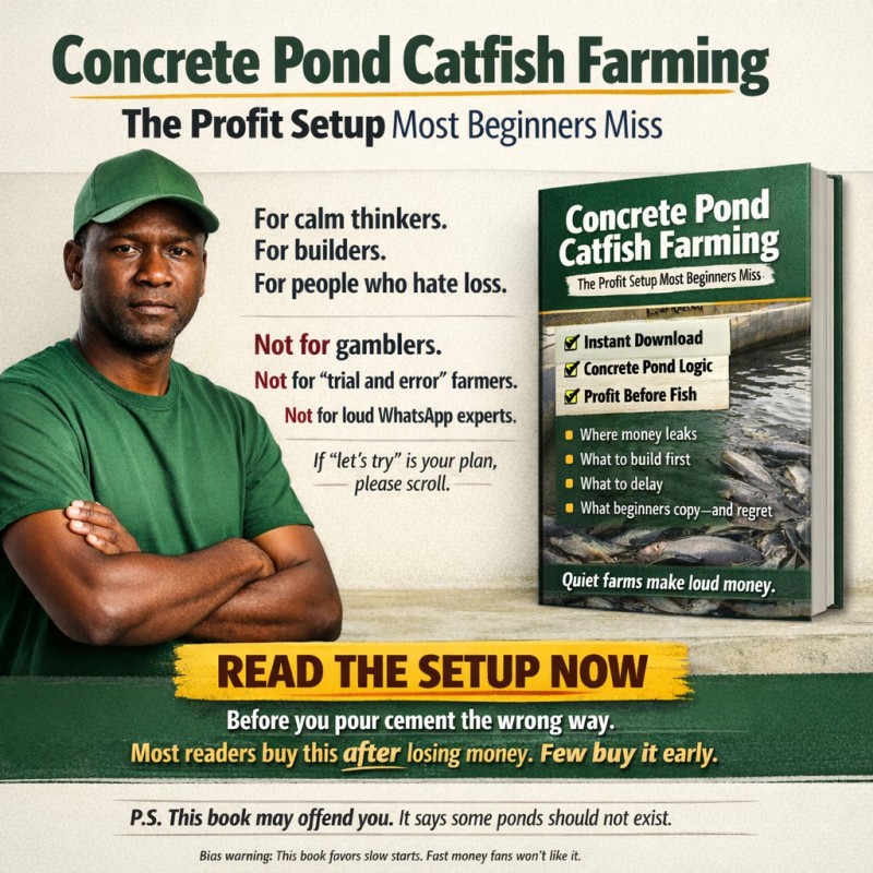 Concrete Pond Catfish Farming: The Profit Setup Most Beginners Miss