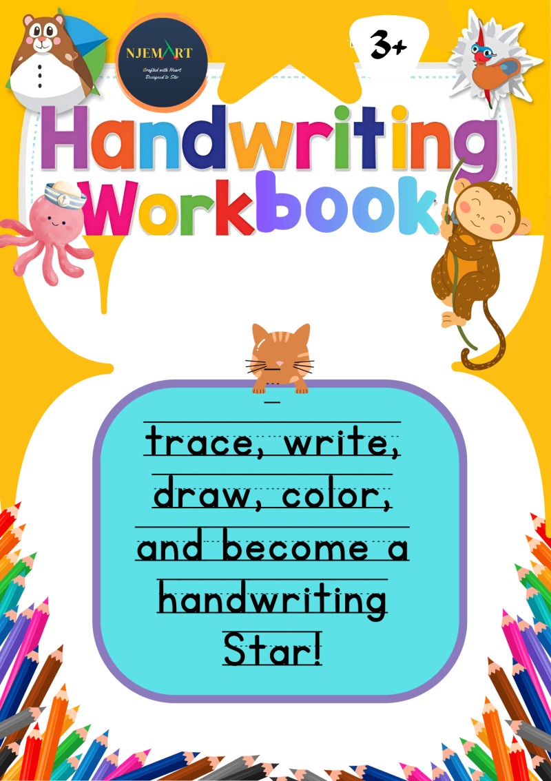 Handwriting Workbook (KG Writing Lines Practice)