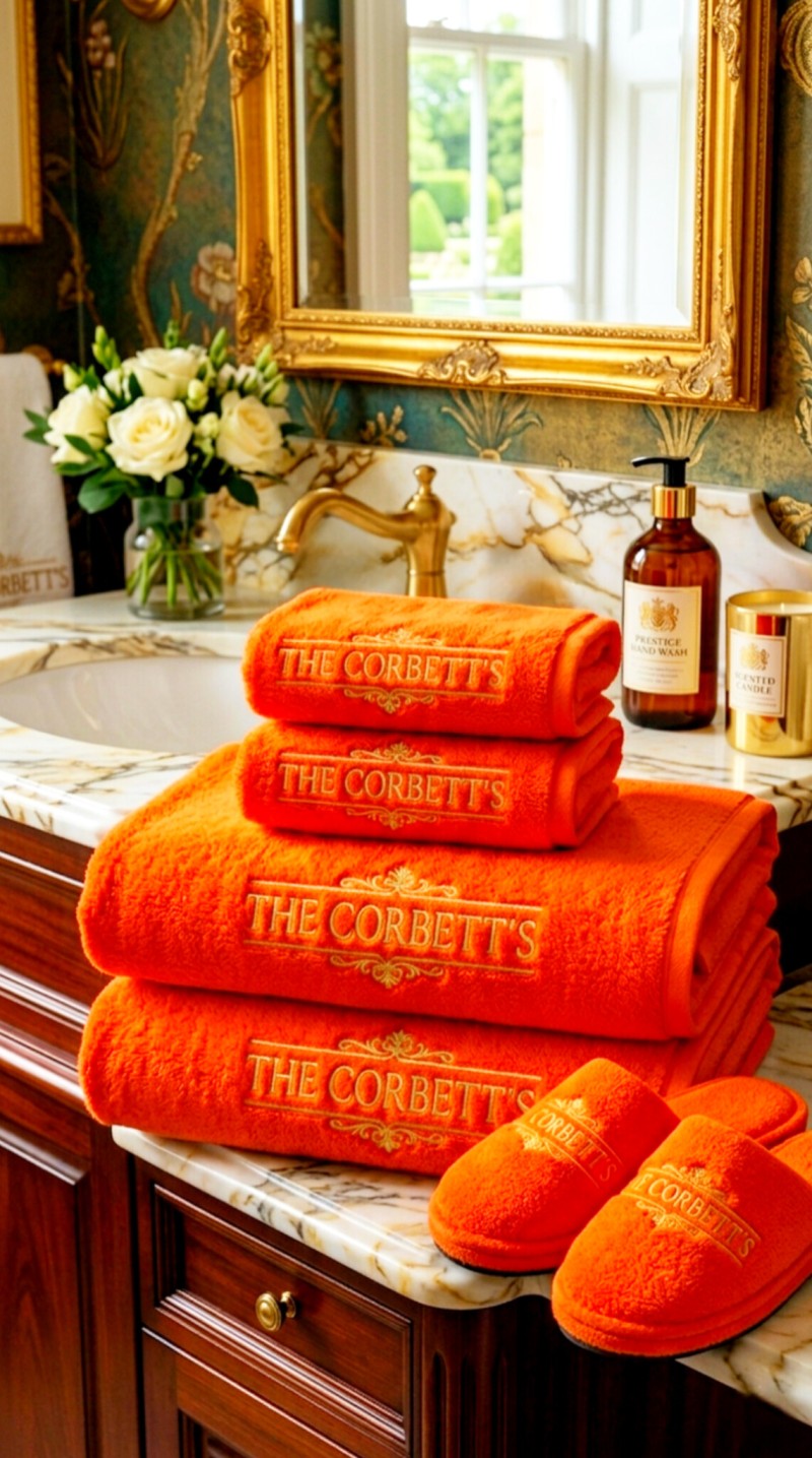 The Corbett's premium luxury 4 piece set towels