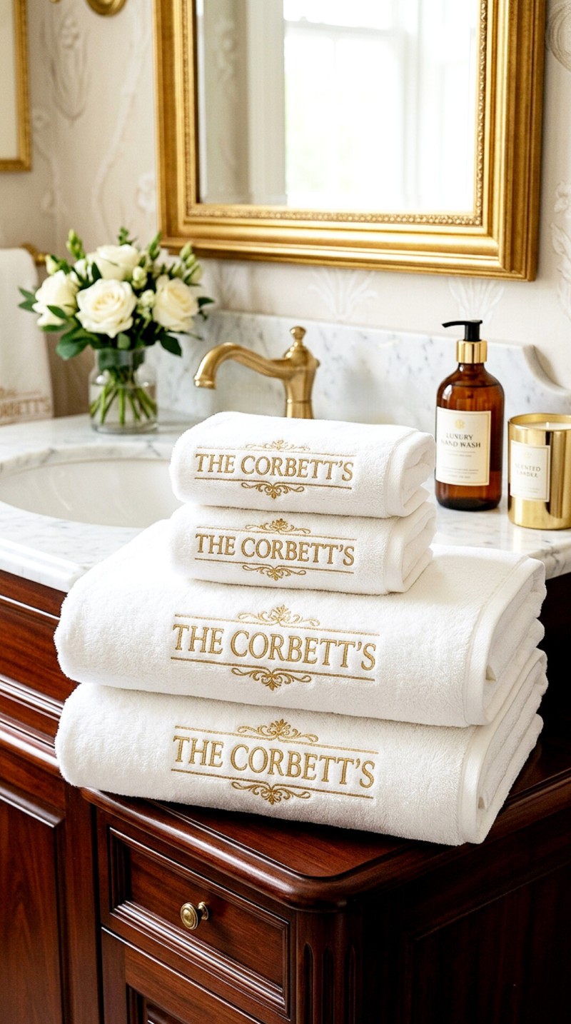 The Corbett's premium luxury 4 piece set towels