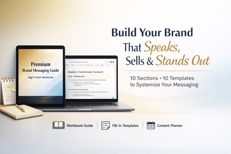 Brand Messaging Guide (Workbook + Template)