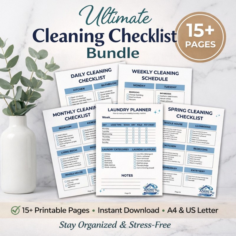 Ultimate Cleaning Checklist Bundle