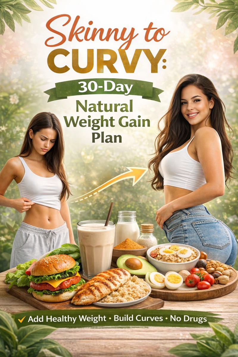 “Skinny to Curvy: 30-Day Natural Weight Gain Plan”