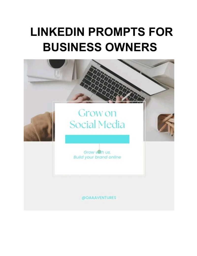 LINKEDIN PROMPTS FOR BUSINESS OWNERS