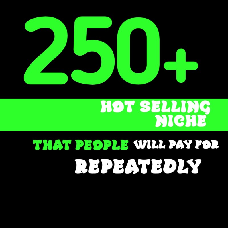 250+ High Selling Niche Ideas People Will Pay For Repeatedly