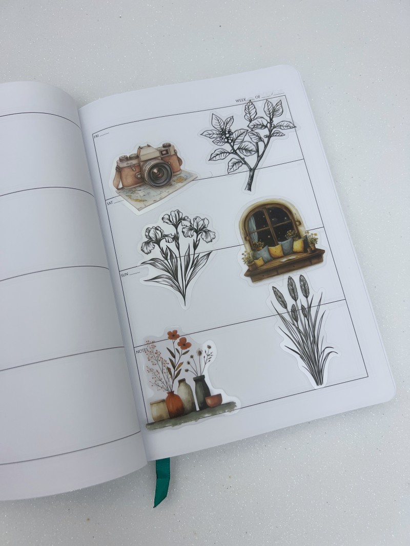 Transparent Journal Sticker Set