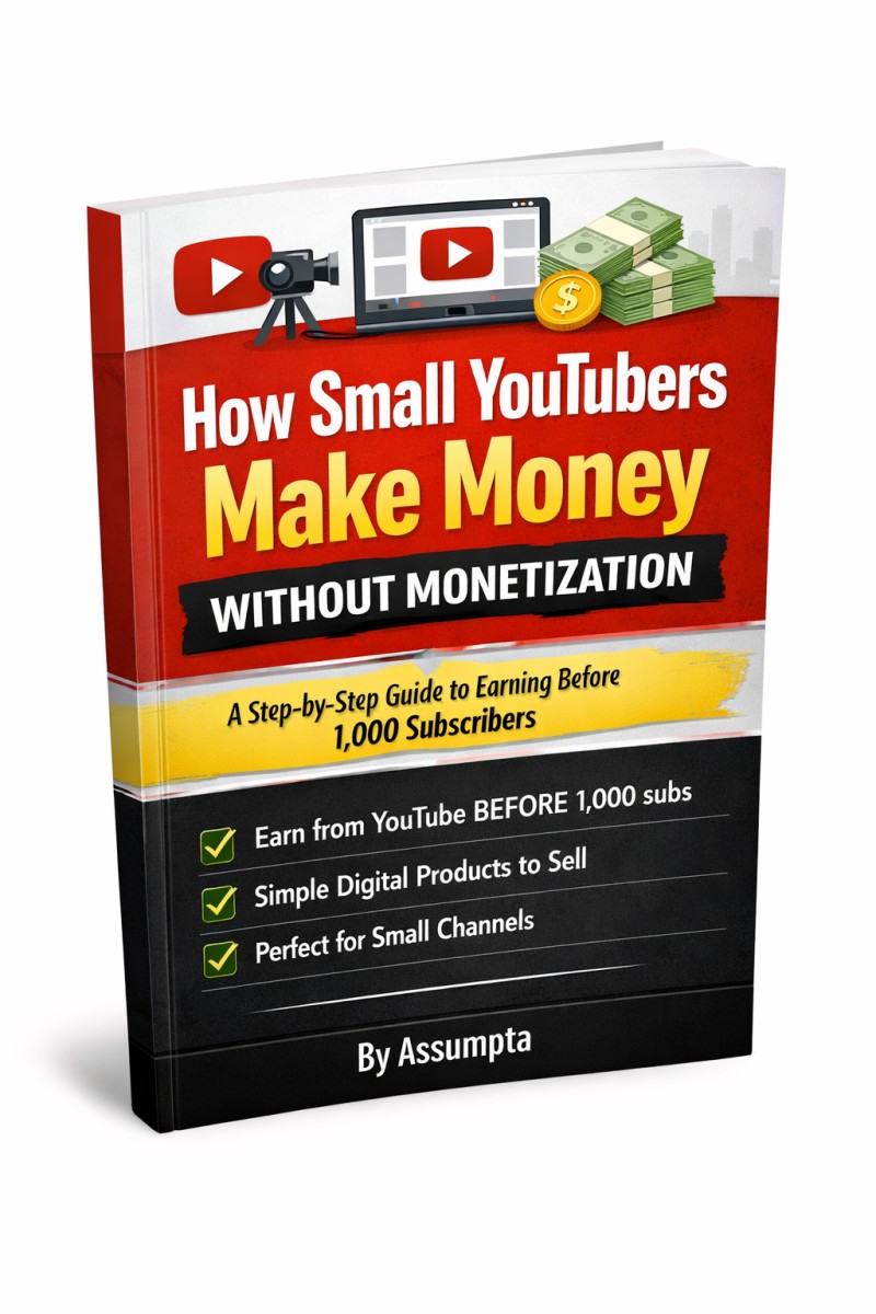 HOW SMALL YOUTUBERS MAKE MONEY WITHOUT MONETIZATION