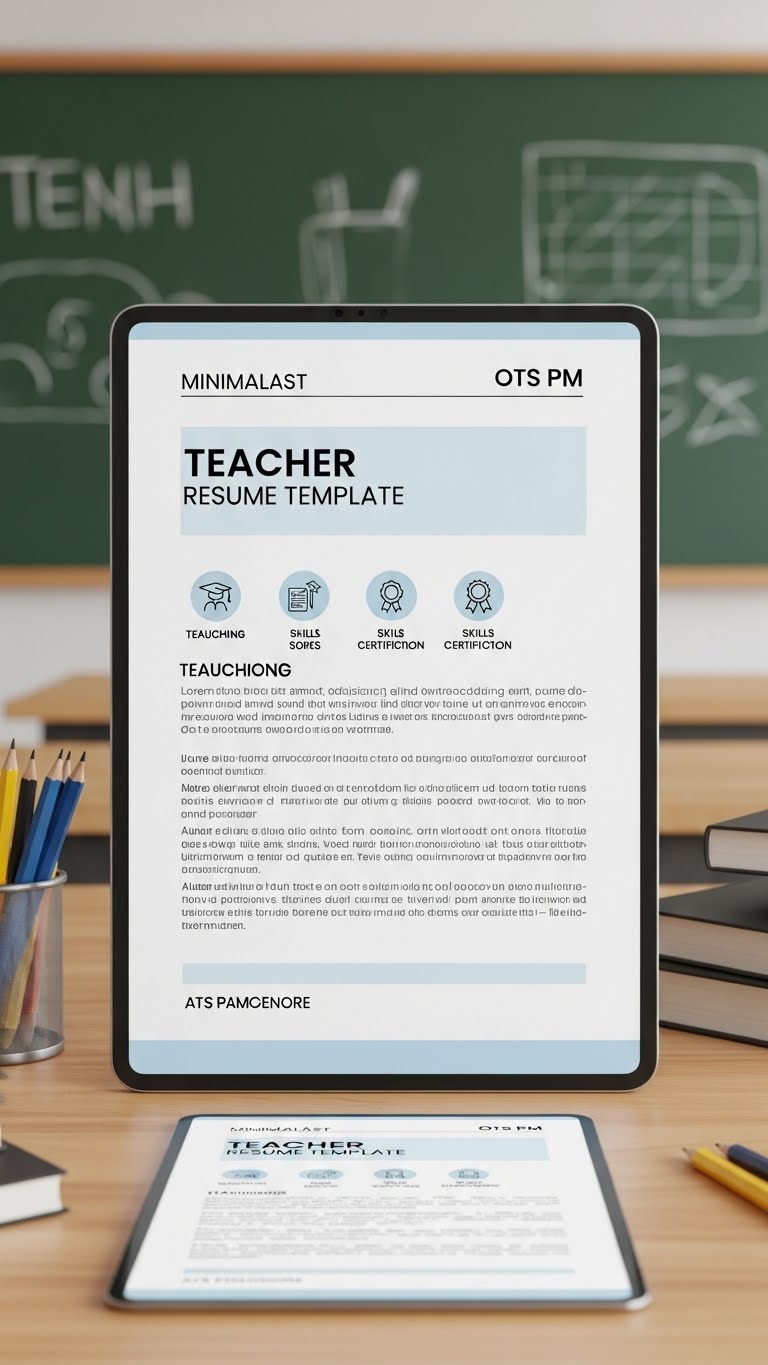 Professional Teacher Resume Template (ATS-Friendly)