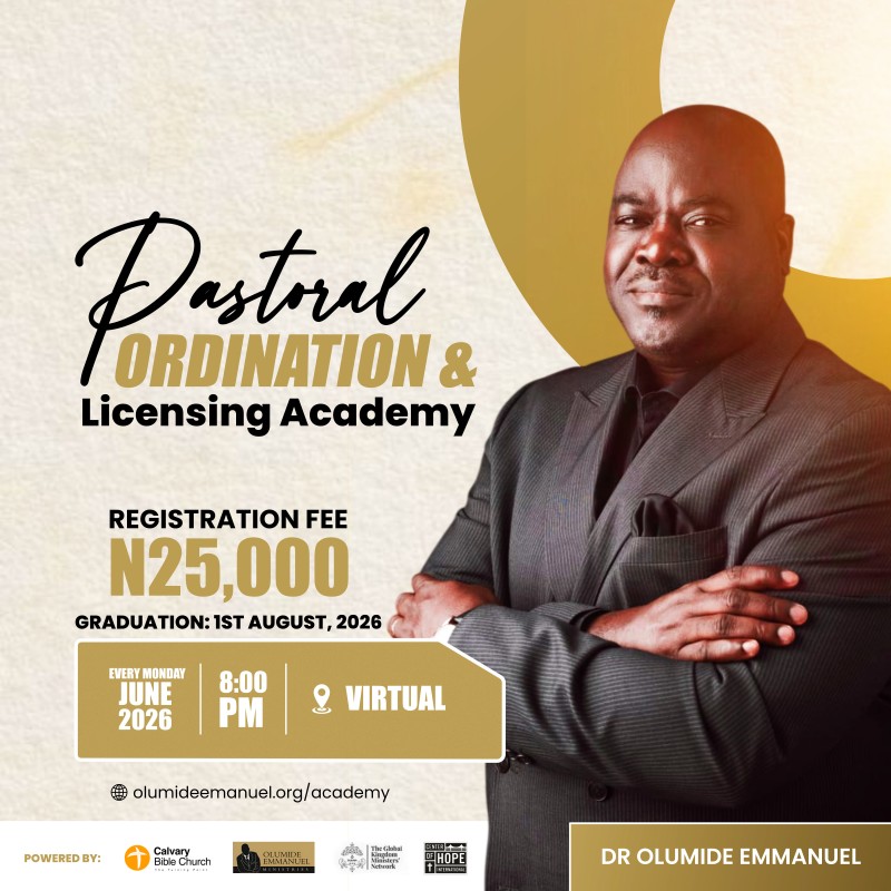 PASTORAL ORDINATION & LICENSING ACADEMY