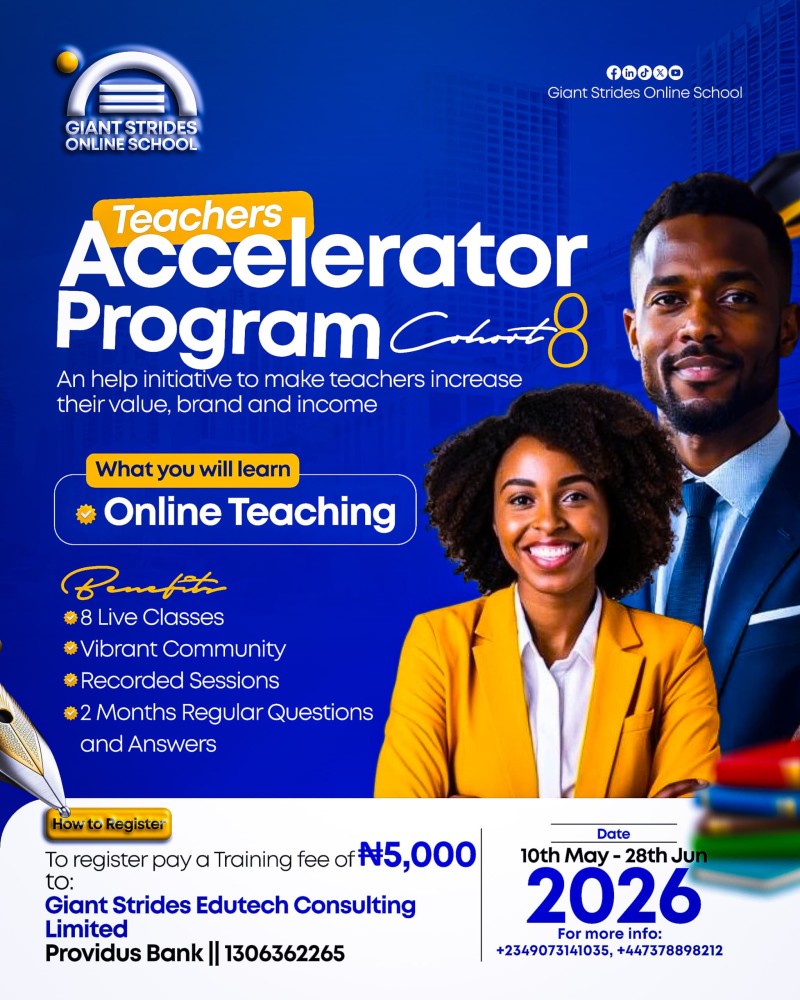 Teachers' Accelerator Program 2026
