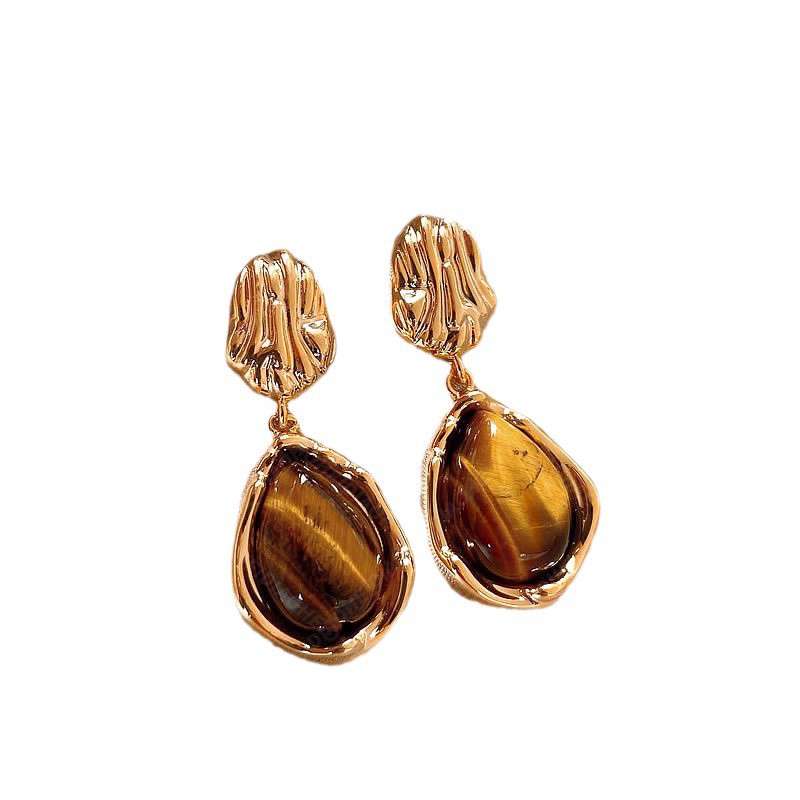 Coffee gradient elegant earrings