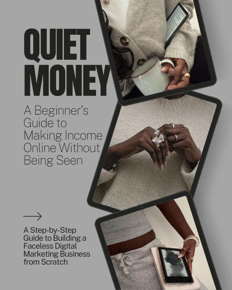 QUIET MONEY : A Beginner's Guide To Making Income Online Without Being Seen