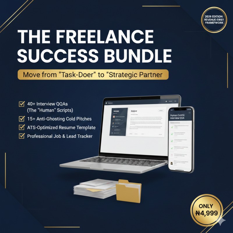 The Freelance Success Bundle: 40+ Interview Scripts & High-Value Pitch Vault