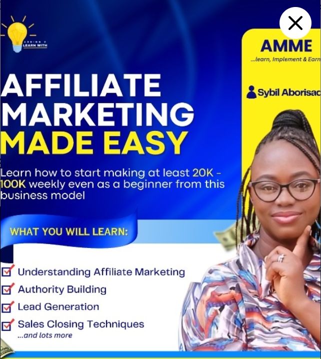 AFFILIATE MARKETING FOR BEGINNERS PROGRAM