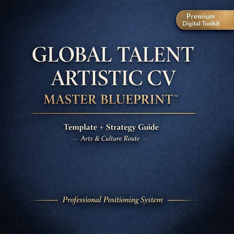 UK Global Talent Artistic CV Blueprint