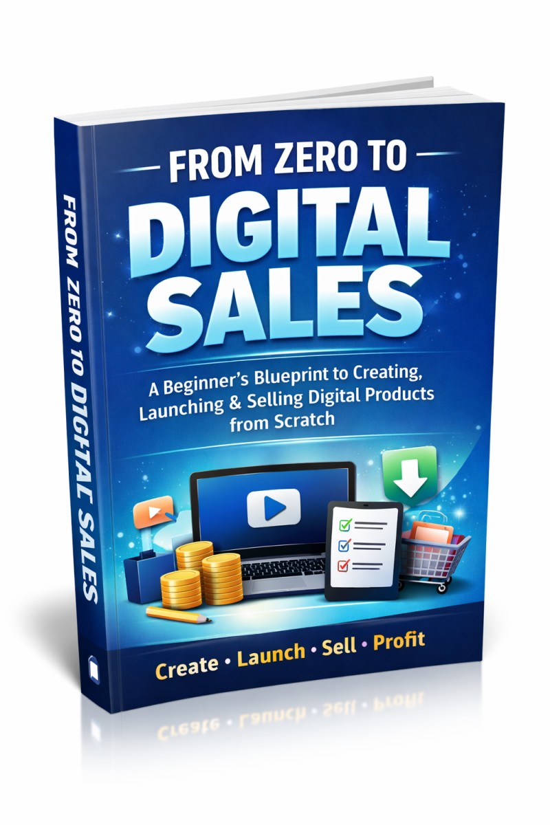 FROM ZERO TO DIGITAL SALES A Beginner's Blueprint to Creating, Launching & Selling Digital Products from Scratch
