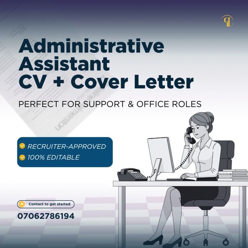 Administrative Assistant CV + Cover Letter
