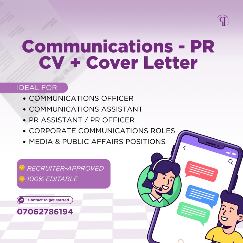Communications - PR CV + Cover Letter