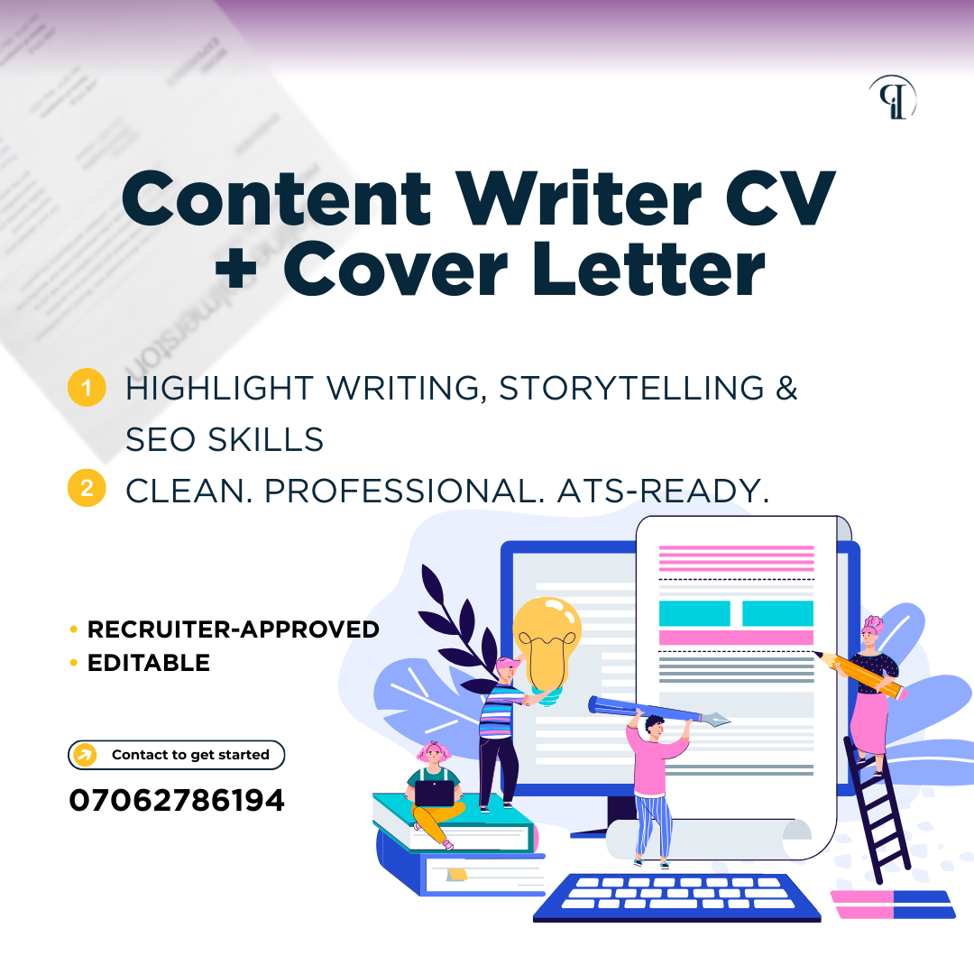 Content Writer CV + Cover Letter