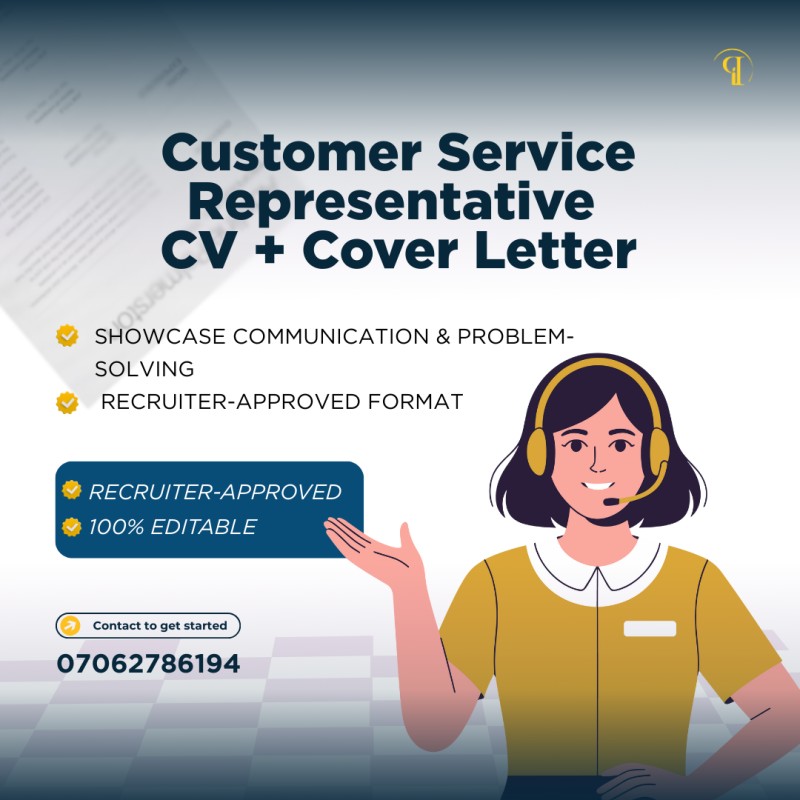 Customer Service Responsibilities CV + Cover Letter