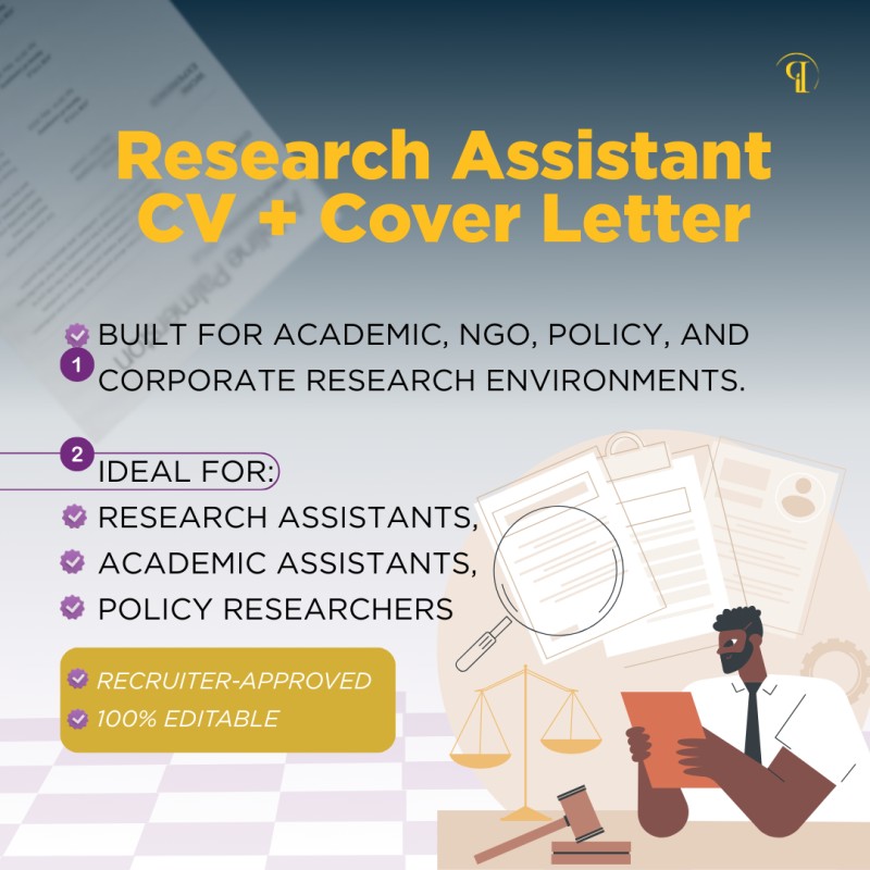 Research Assistant CV + Cover Letter