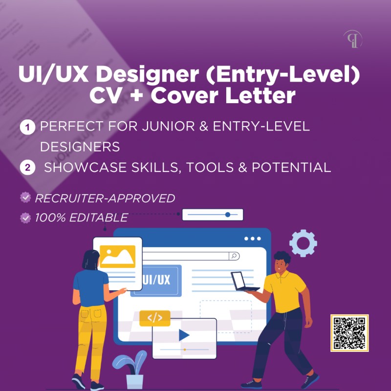 UI/UX Designer CV + Cover Letter