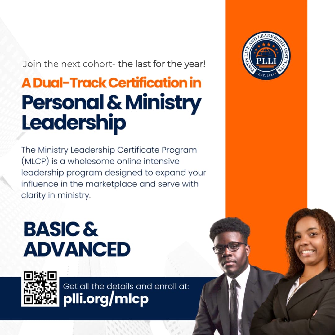 PLLI - School of Faith Ministries MLCP PROGRAM - Become a Ministry Leader!