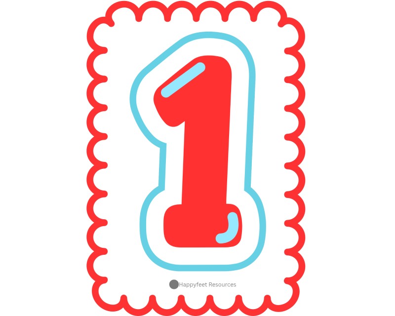 Toddler Number Flashcards