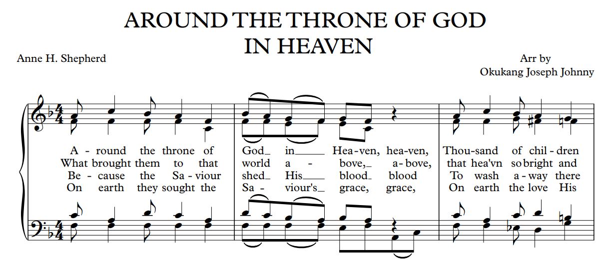 AROUND THE THRONE OF GOD IN HEAVEN