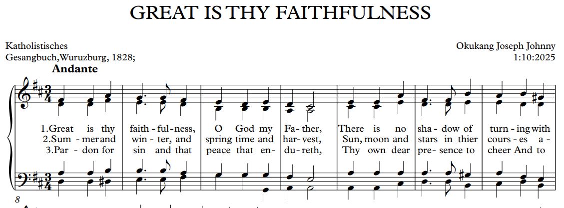 GREAT IS THY FAITHFULNESS