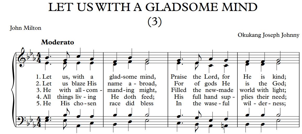LET US WITH A GLADSOME MIND