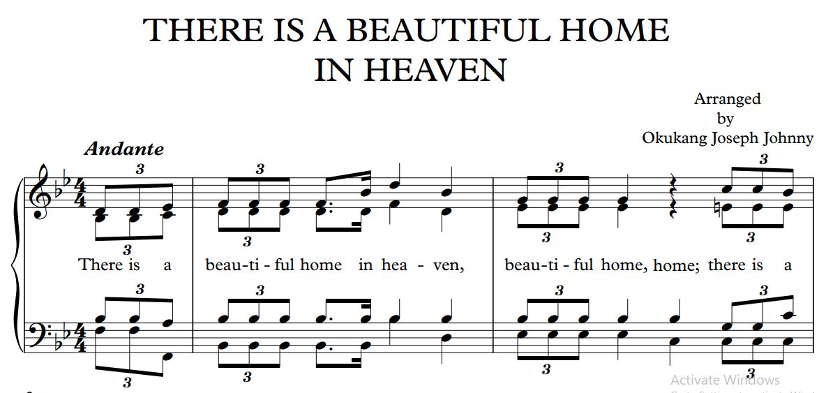 THERE IS A BEAUTIFUL HOME IN HEAVEN