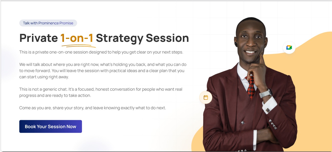 Talk one-to-one with Prominence Promise