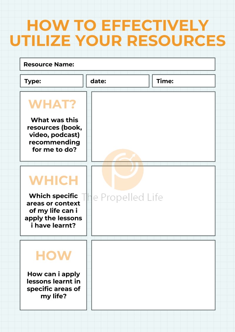 How to Effectively Utilize Your Resources