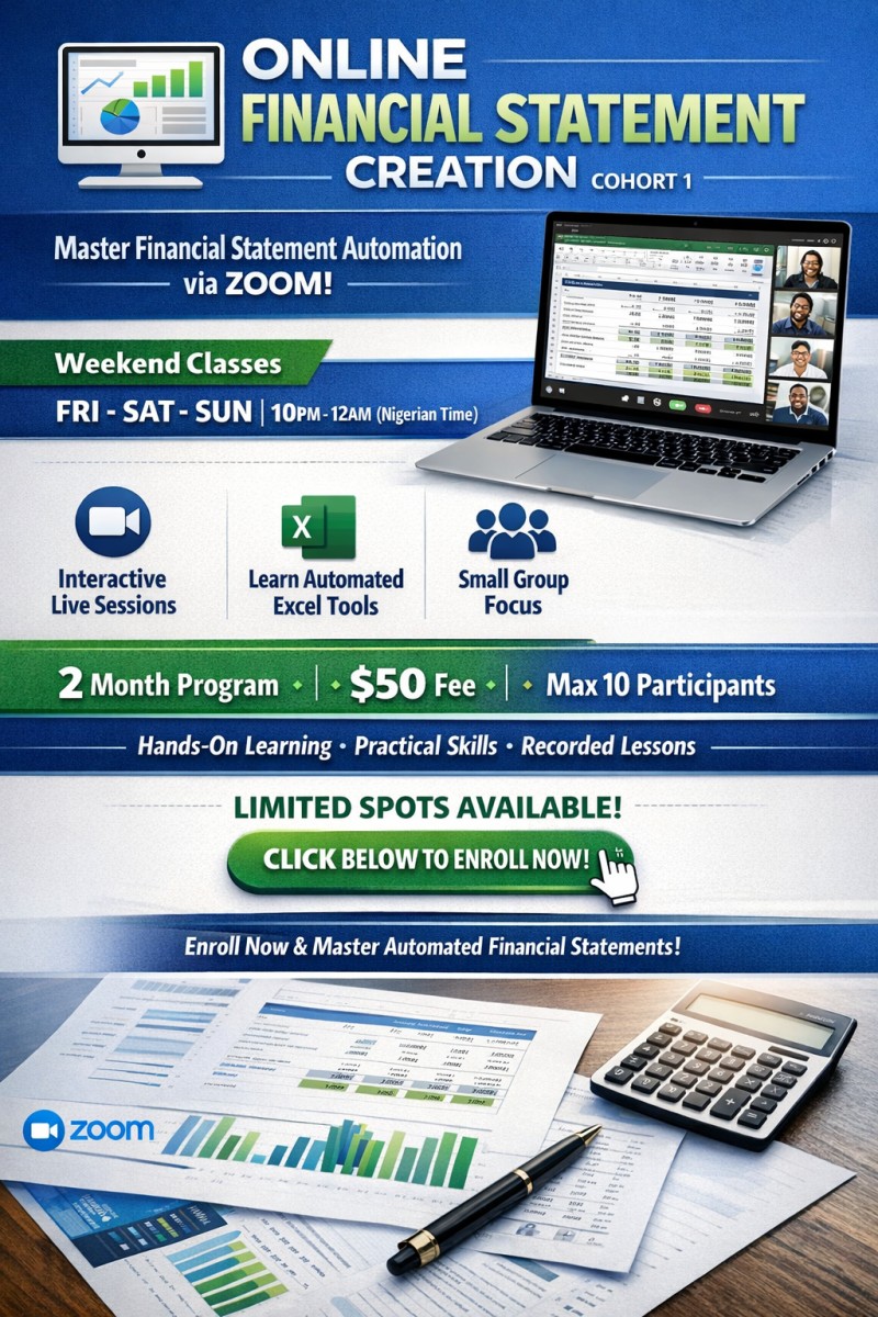 ONLINE FINANCIAL STATEMENT MASTERCLASS