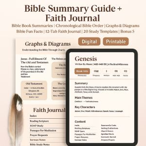 Bible Summary Guide + Faith Journal