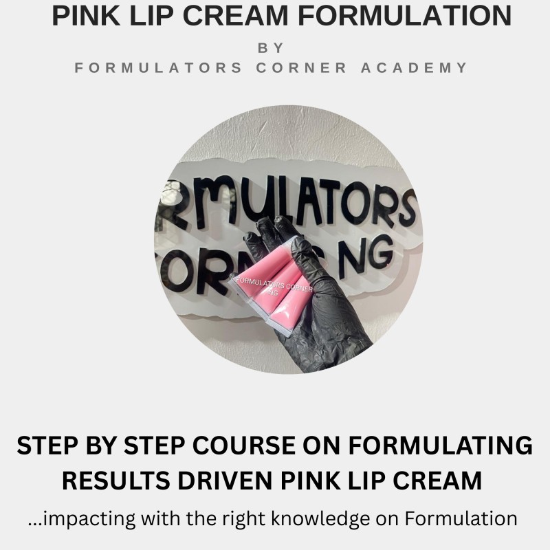 PINK LIP CREAM FORMULATION