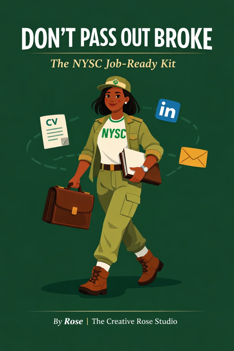 Don't Pass Out Broke: The NYSC Job-Ready Kit CV β’ Cover Letter β’ LinkedIn β’ Cold Outreach & More