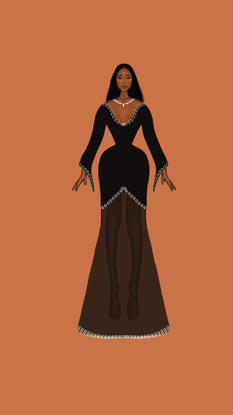 Colored Fashion croqui