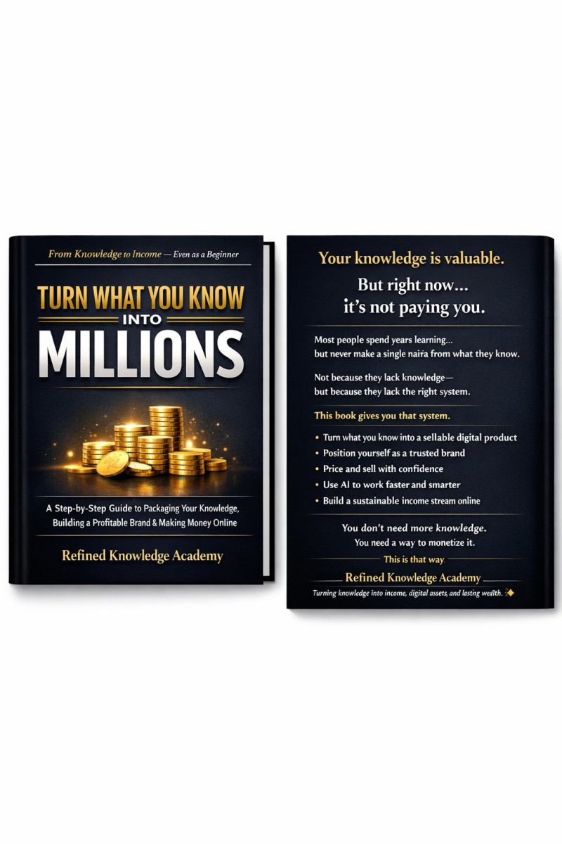 TURN WHAT YOU KNOW INTO MILLIONS