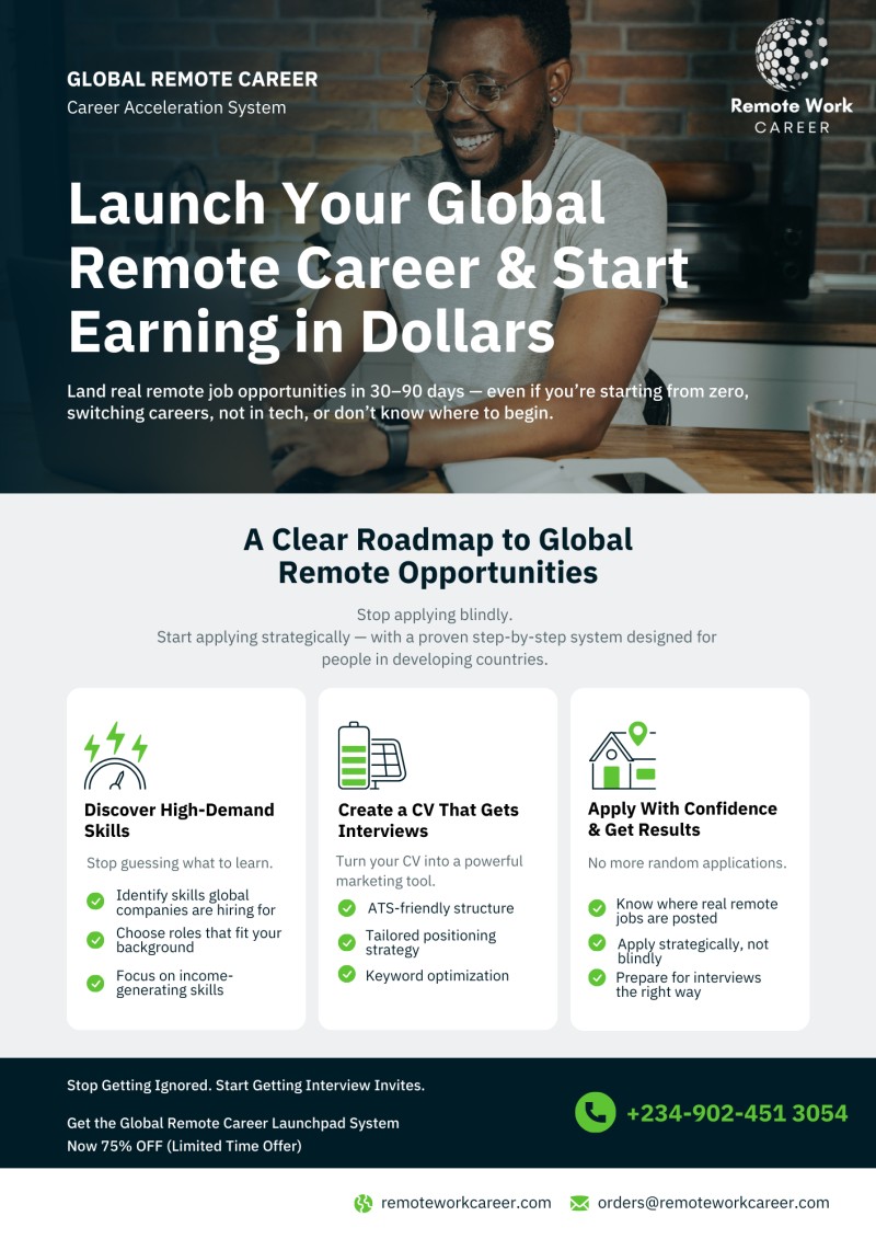 Global Remote Career Launchpad System: How to Land Global Remote Jobs
