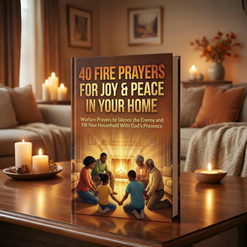 40 Fire Prayers for Joy & Peace in Your Home - Warfare Prayers to Silence the Enemy and Fill Your Household With God's Presence