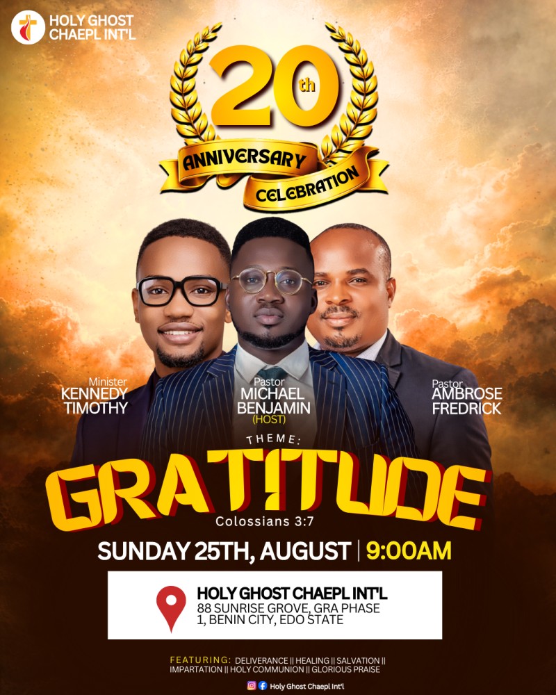 CHURCH ANNIVERSARY FLYER