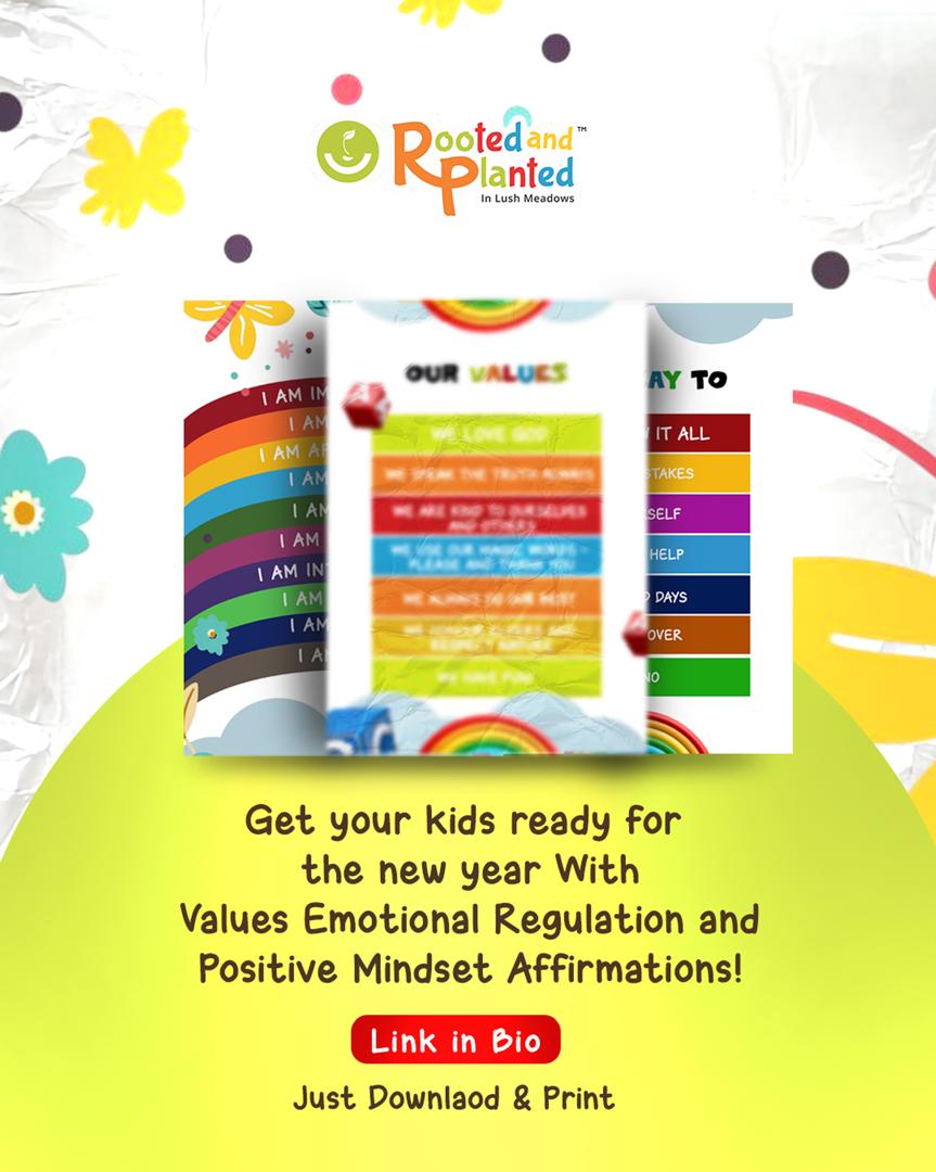 Positive Affirmations and Values for Kids