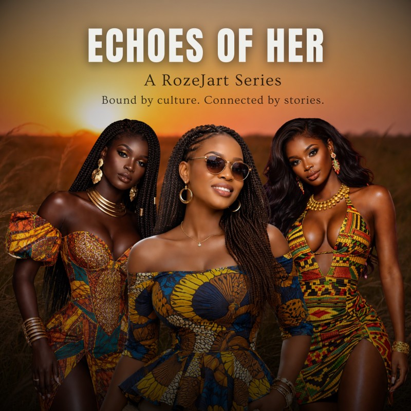 Echoes of Her – TV Series / Podcast Cover Canva Template (Editable)